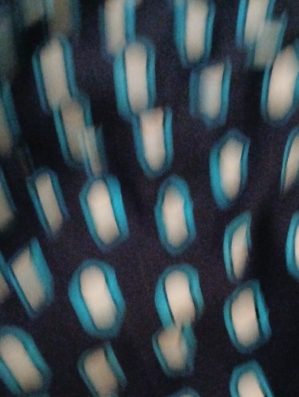 Coco Reef Navy Blue and Teal Pattern Tanki TOP - Picture 5 of 5
